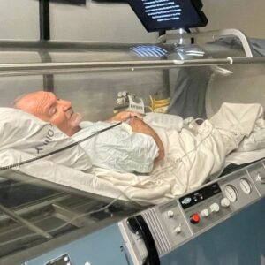 Hyperbaric oxygen therapy patient